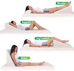 Reclining Orthopedic Hybrid Foam Wedge Pillow, Superior Comfort & Support – Bargain Express