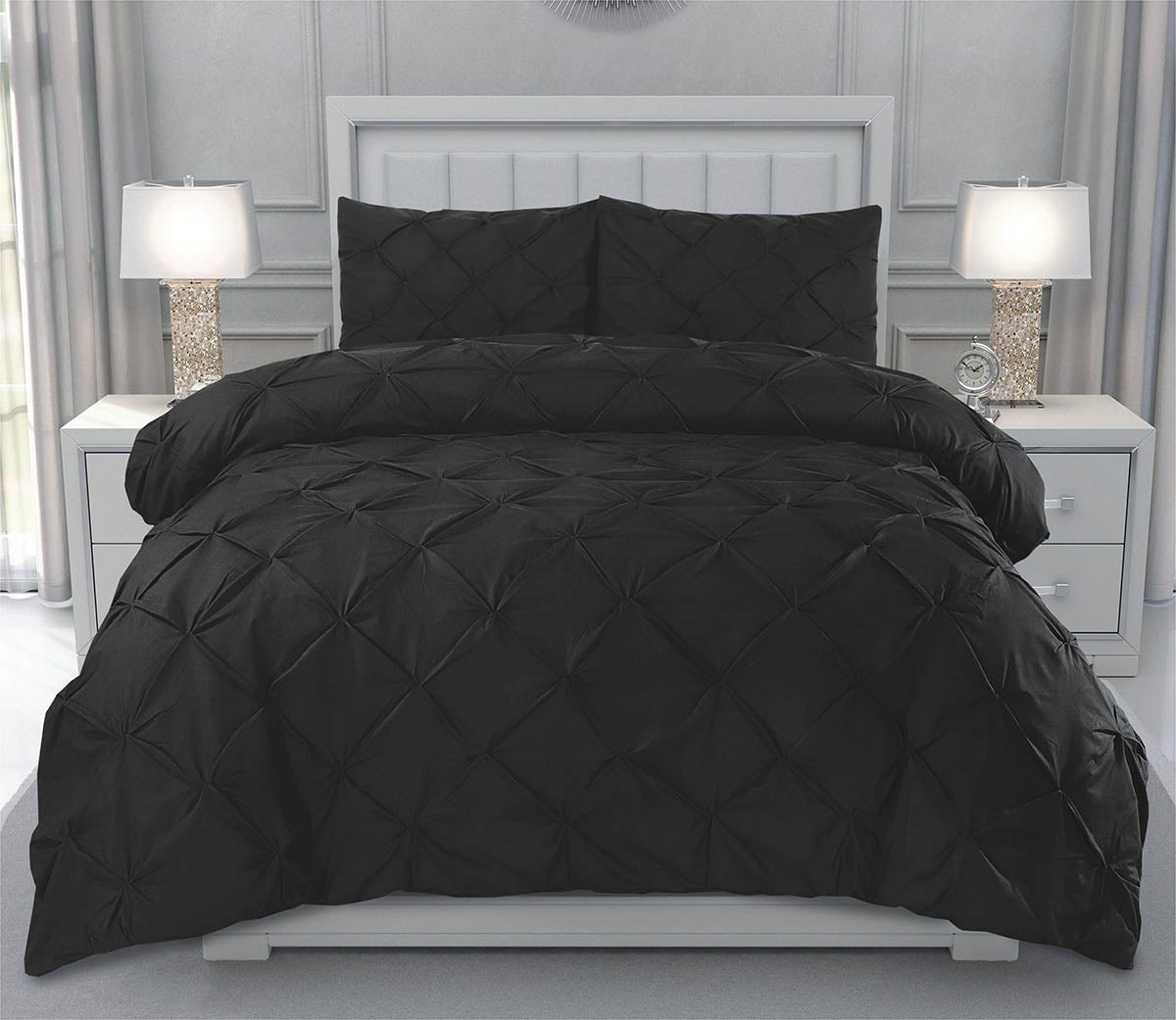 Eliza Pin Tuck Duvet Cover Set 68-Pick