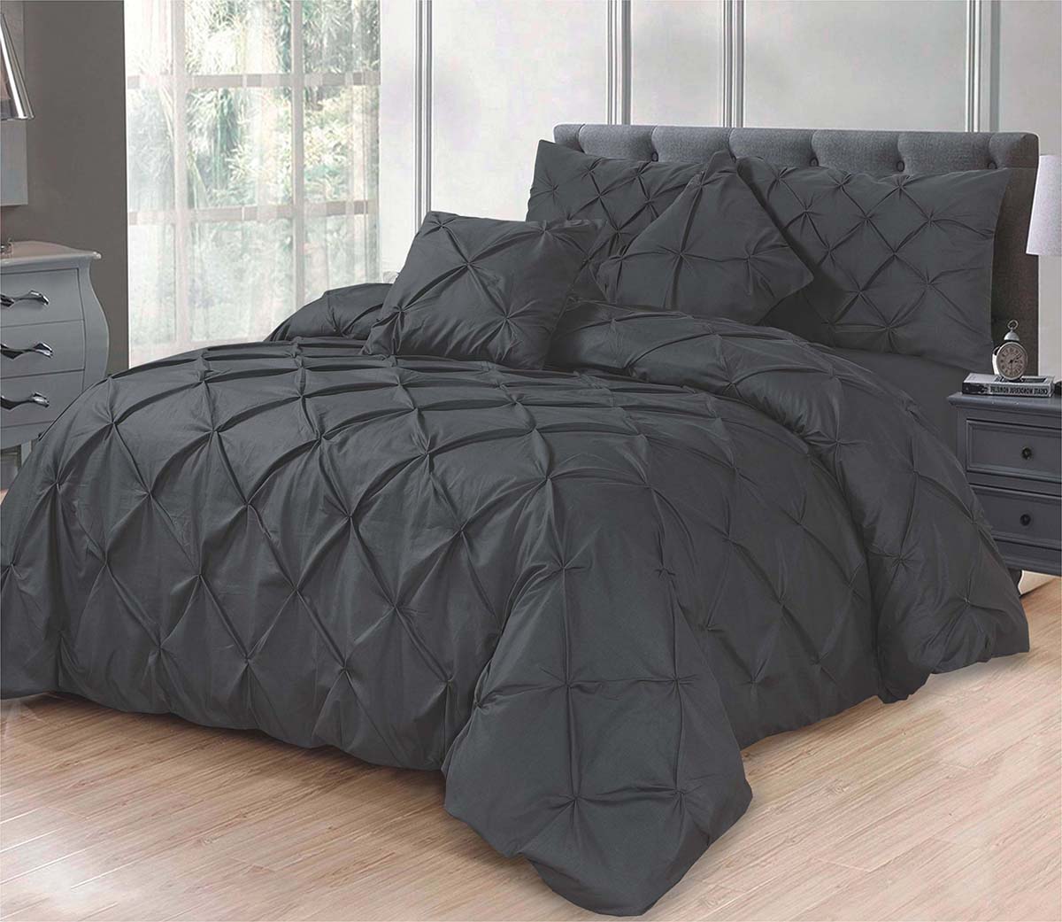 Eliza Pin Tuck Duvet Cover Set 68-Pick