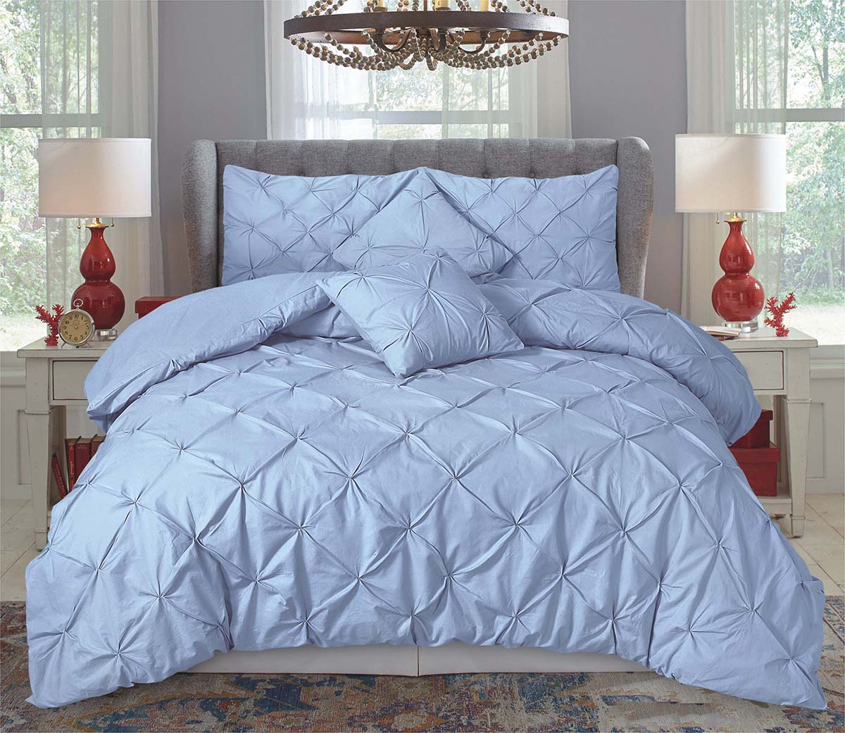 Eliza Pin Tuck Duvet Cover Set 68-Pick