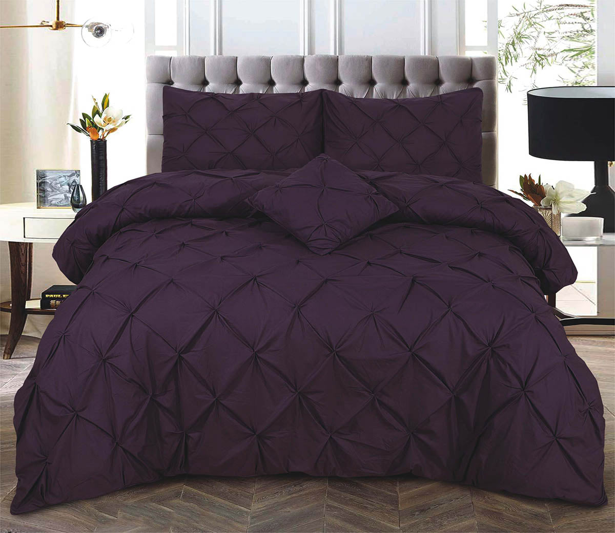 Eliza Pin Tuck Duvet Cover Set 68-Pick