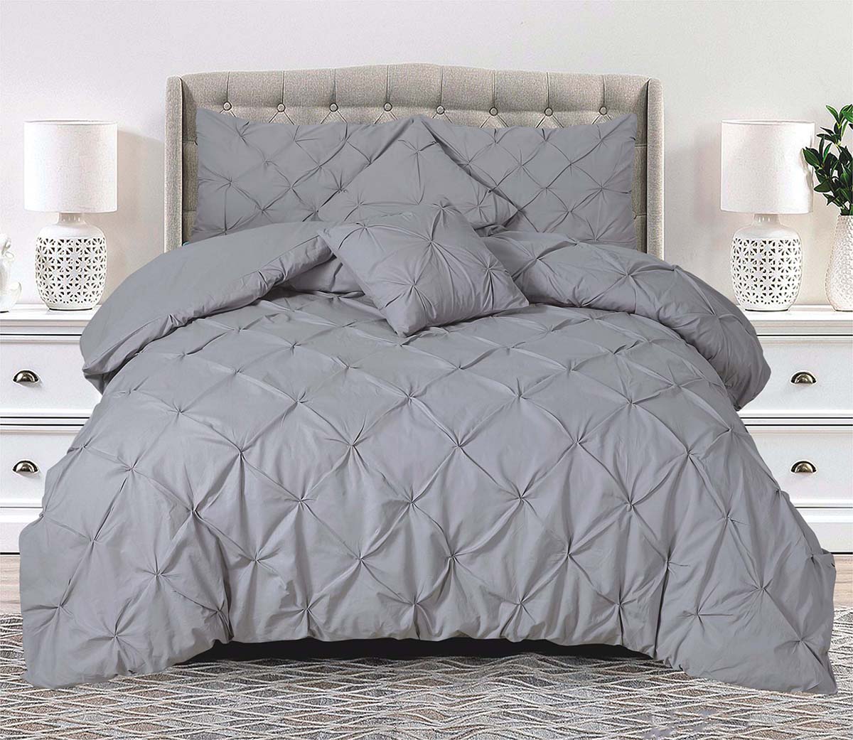Eliza Pin Tuck Duvet Cover Set 68-Pick
