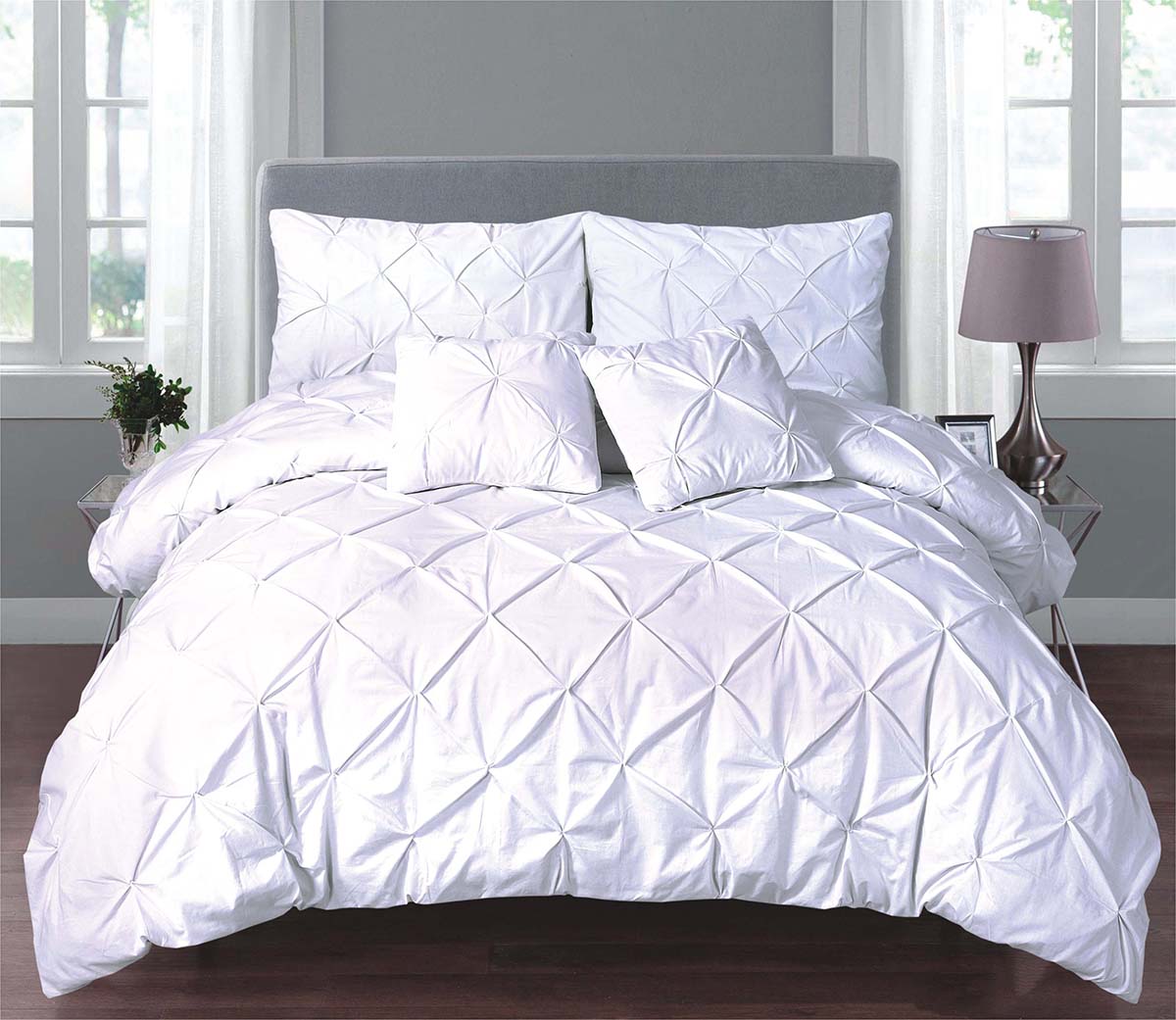 Eliza Pin Tuck Duvet Cover Set 68-Pick