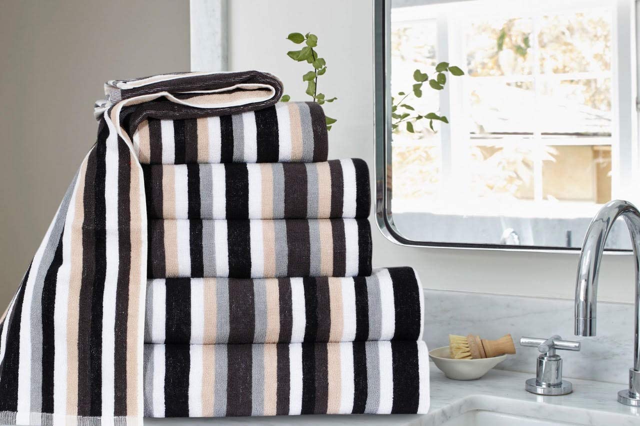 Royal Victorian Stripe Towel 100% Flossy Cotton Stripe Design Excellent Quality