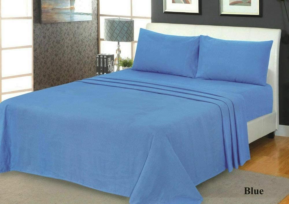 Flanlette 100% Brushed Cotton Fitted Sheet