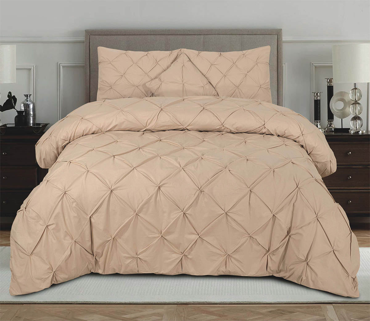Eliza Pin Tuck Duvet Cover Set 68-Pick