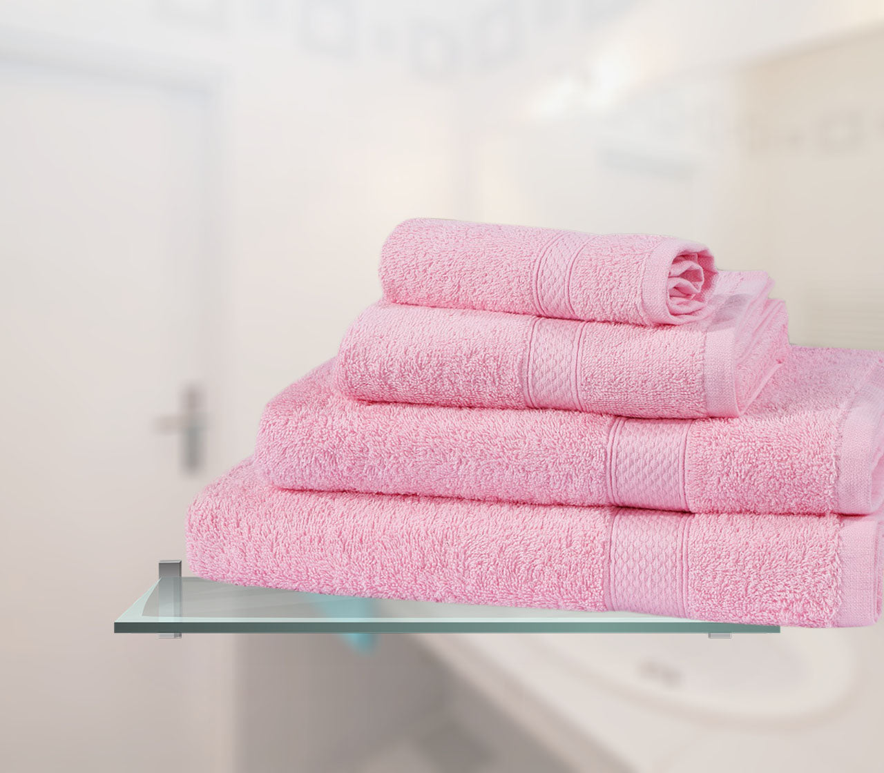 Luxury 600GSM Genuine 100% Combed Fluffy Cotton 8 pcs Towel Bale SET UK Stock