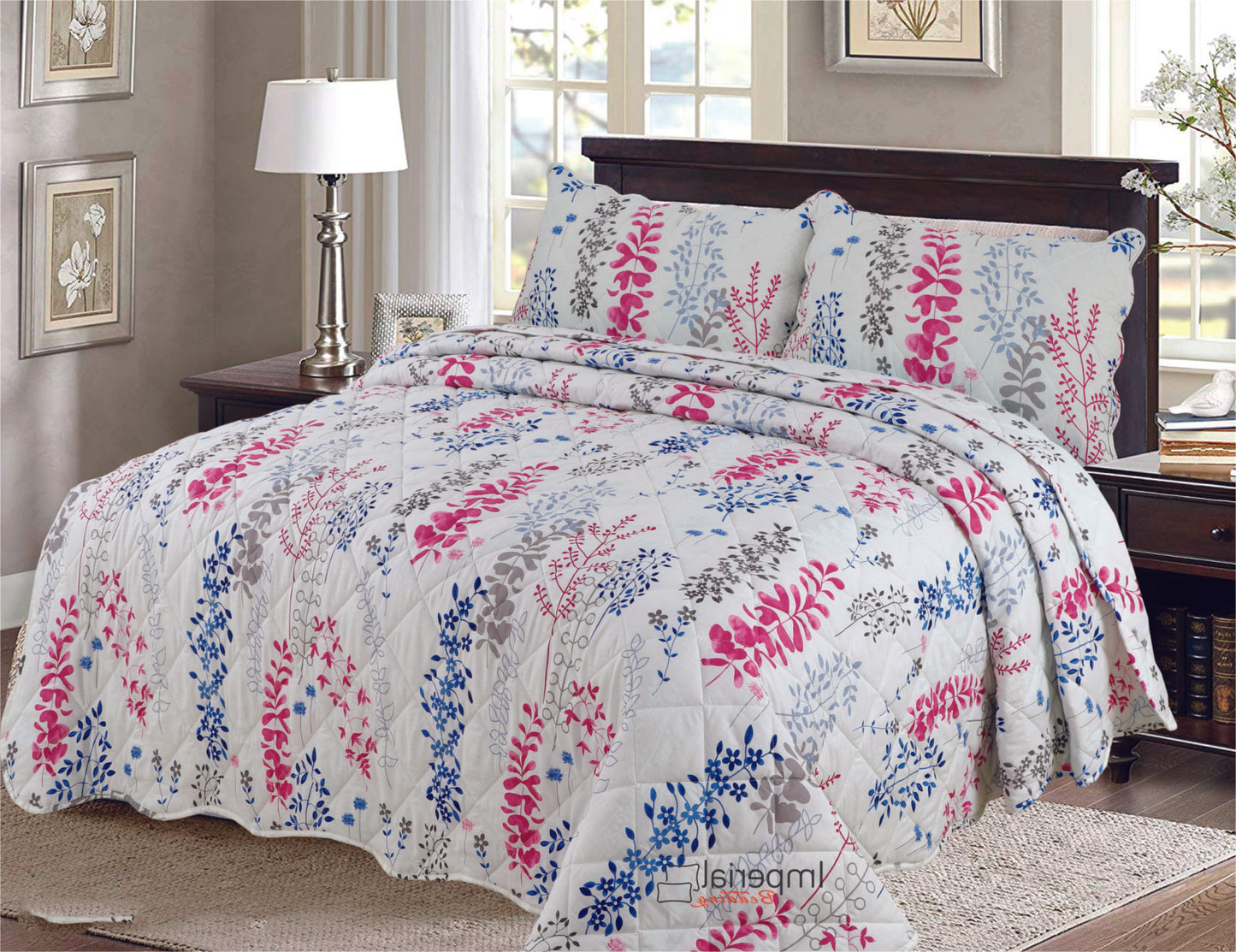 Patchwork Bedspread 3 Piece Quilt Comfort