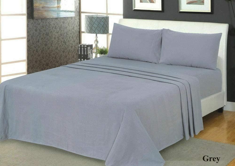 Flanlette 100% Brushed Cotton Fitted Sheet