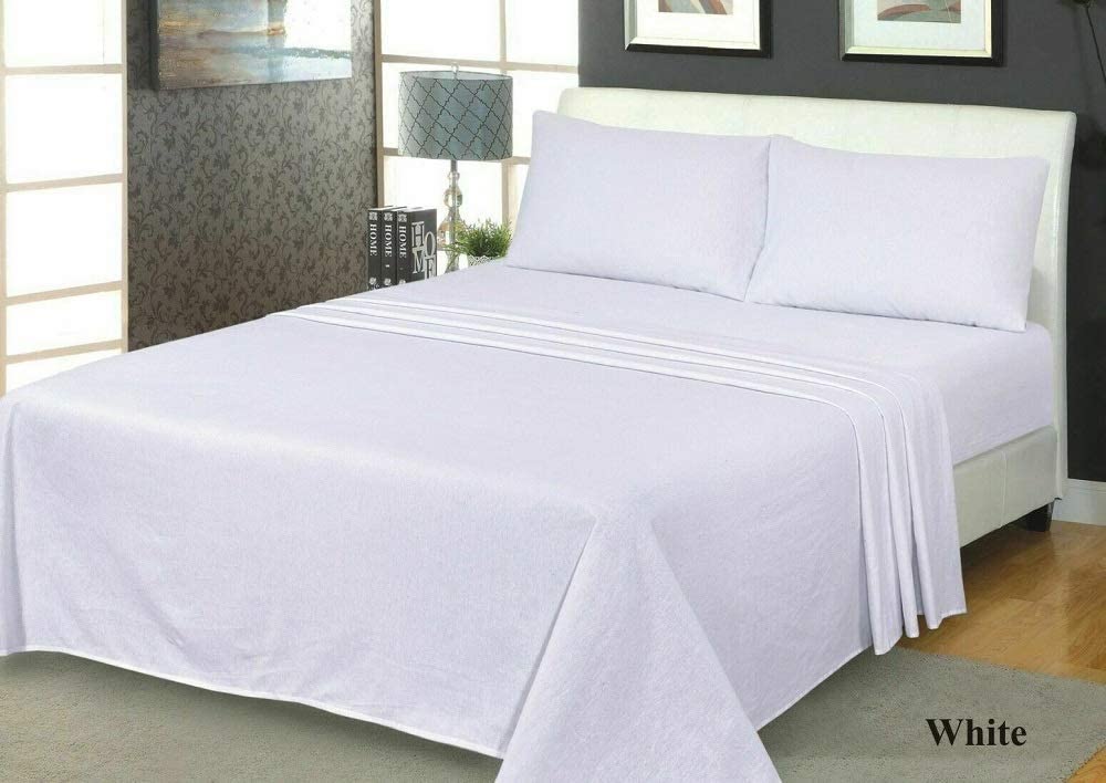 Flanlette 100% Brushed Cotton Fitted Sheet